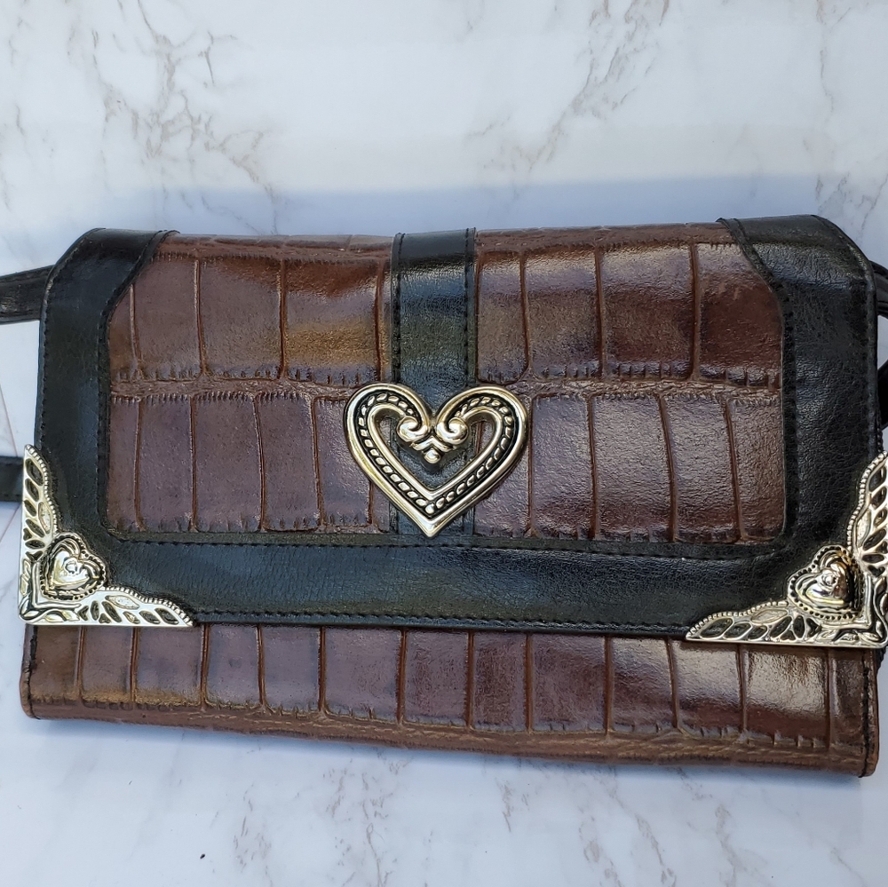 Cross Body Shoulder, Wallet, Bag, Brown Leather Or